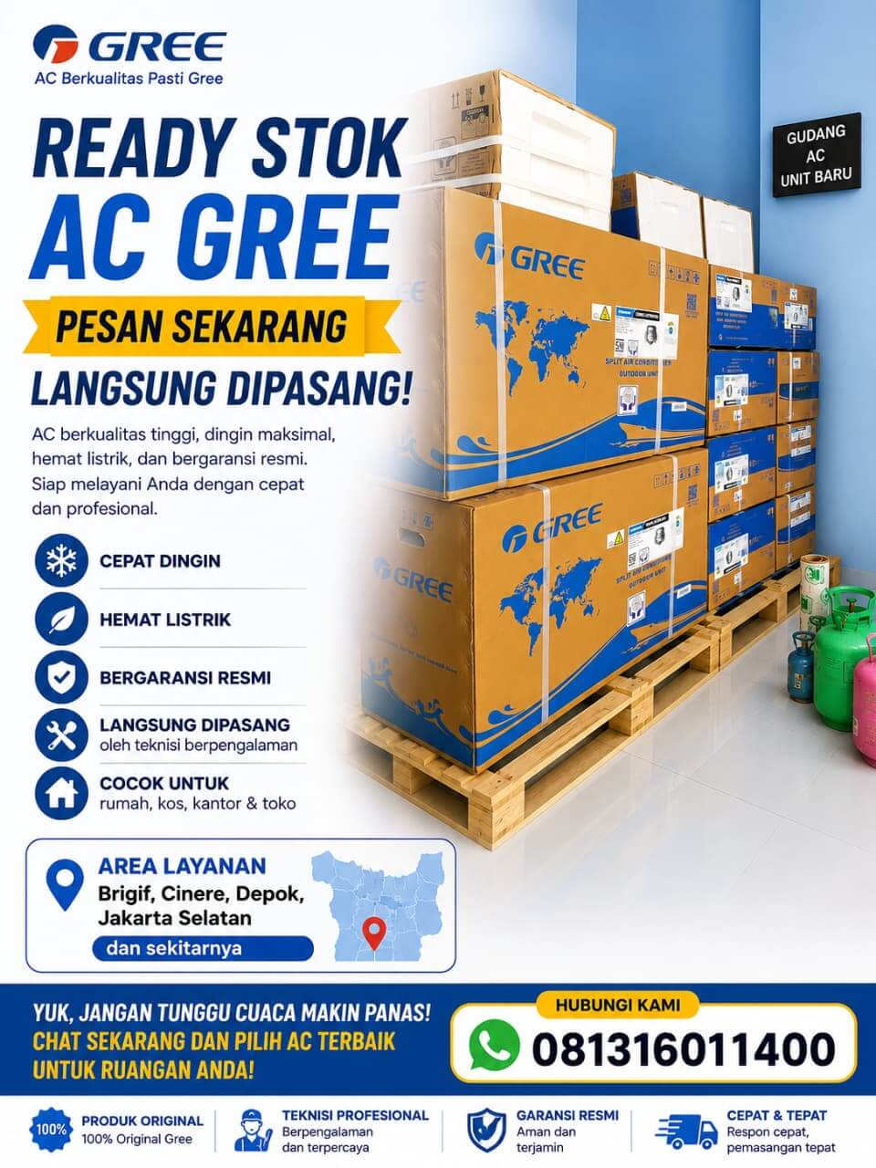 Hoki Jaya AC – Service AC Cinere, Depok & Sekitarnya 05